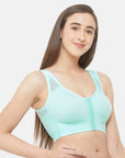 SOIE Woman - Front Closure Full Coverage Non Padded Non Wired Bra - -for Women