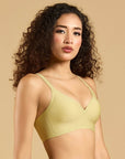 SOIE Woman - Padded Non wired Medium Coverage Seamless T-shirt Bra - Bonded Bra -for Women
