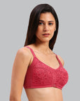SOIE Woman - Full Coverage Non Padded Non Wired Lacy Bra - -for Women