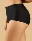SOIE Woman - Seamless Mid Waist Full Coverage Boy Shorts with No Visible Panty Line - Panty -for Women