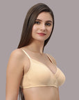 Non Padded Non Wired Medium Coverage Cotton Spandex Bra