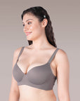 SOIE Woman - Padded Full Coverage Seamless T-shirt Bra with Invisible Flexi Underwire - Bonded Bra -for Women