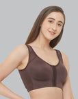 SOIE Woman - Front Closure Full Coverage Non Padded Non Wired Bra - Bra -for Women