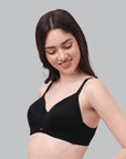 SOIE Woman - Full Coverage Padded Non Wired Ultrasoft Seamless Bra - Bra -for Women