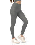 SOIE Woman - High Waist Ankle Length Sports Leggings With Pockets - Sports Leggings -for Women