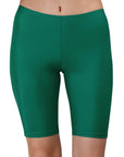 SOIE Woman - Mid Rise Soft Polyamide Spandex Knee Length Swim Shorts - Cycling Shorts -for Women