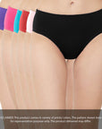 SOIE Woman - High Rise Full Coverage Solid Colour Cotton Stretch Hipster Assorted Panty (Pack of 6) - Panty -for Women