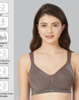SOIE Woman - Full Coverage Minimizer Non Padded Non Wired Bra - Bra -for Women