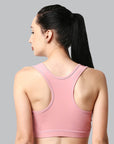 SOIE Woman - Medium Impact Quick Dry Racerback Athleisure Sports Bra - Bra -for Women