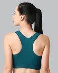 SOIE Woman - Medium Impact Quick Dry Racerback Athleisure Sports Bra - Bra -for Women