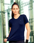 SOIE Woman - Basic Crew Neck Training T-shirt with Mesh Back - Activewear Training T-shirt -for Women