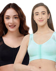 SOIE Woman - Front Closure Full Coverage Non Padded Non Wired Bra - -for Women