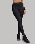 SOIE Woman - High-Waist Ankle-Length Comprassion Quick Dry Embossed Sports Leggings - Sports Leggings -for Women