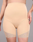 SOIE Woman - Seamless High Waist Bonded Tummy and Thigh Shaper with Lace - Tummy and Thigh Shaper -for Women