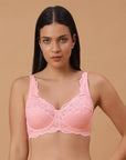 SOIE Woman - Lacy Non Padded Full-Coverage Bra with Flexi Underwire - Bra -for Women