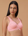 SOIE Woman - Lacy Non Padded Full-Coverage Bra with Flexi Underwire - Bra -for Women
