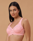 SOIE Woman - Lacy Non Padded Full-Coverage Bra with Flexi Underwire - Bra -for Women