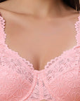 SOIE Woman - Lacy Non Padded Full-Coverage Bra with Flexi Underwire - Bra -for Women