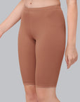 High Waist Anti-Chafe Knee Length Cycling Shorts