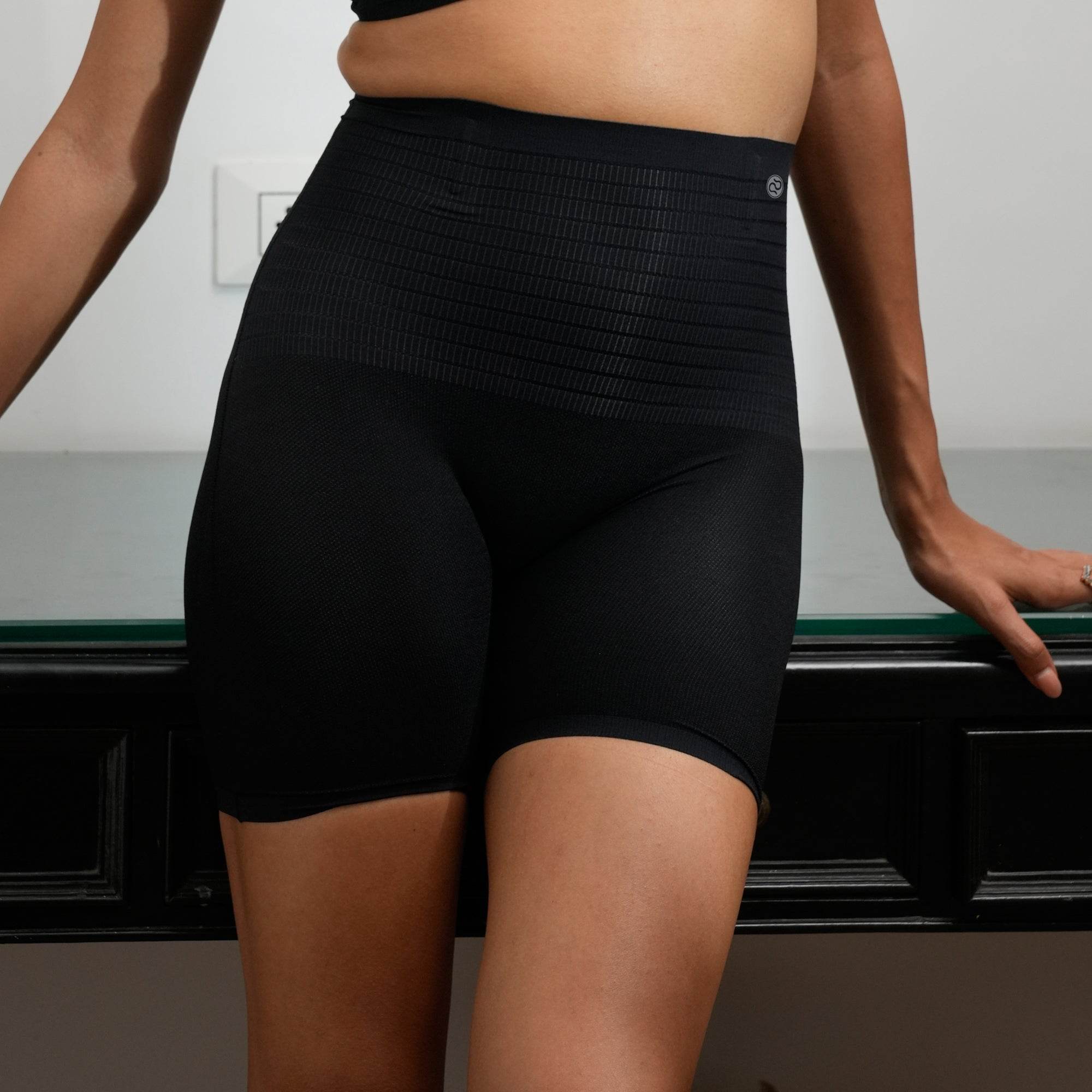 Seamless High Waist Ultra Thin Compression Shaper Shorts with