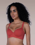 SOIE Woman - Padded Full Coverage Seamless T-shirt Bra with Invisible Flexi Underwire - Bonded Bra -for Women