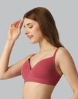 SOIE Woman - Full Coverage Padded Non Wired T-shirt Bra - Bra -for Women