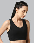 SOIE Woman - Medium Impact Quick Dry Racerback Athleisure Sports Bra - Bra -for Women