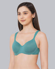 SOIE Woman - Padded Wired Full Coverage Seamless Cups Sweetheart Neckline Bra - Bra -for Women