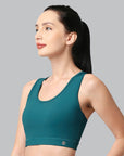SOIE Woman - Medium Impact Quick Dry Racerback Athleisure Sports Bra - Bra -for Women