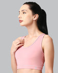 SOIE Woman - Medium Impact Quick Dry Racerback Athleisure Sports Bra - Bra -for Women