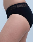SOIE Woman - Mid Rise Brief With Lace Detailing - Panty -for Women