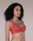 SOIE Woman - Padded Full Coverage Seamless T-shirt Bra with Invisible Flexi Underwire - Bonded Bra -for Women