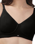 SOIE Woman - Non Padded Non Wired Full Coverage Cotton Spandex Encircled T-shirt Bra - -for Women