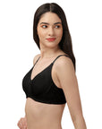 SOIE Woman - Non Padded Non Wired Full Coverage Cotton Spandex Encircled T-shirt Bra - -for Women