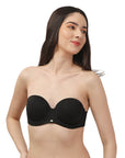 SOIE Woman - Medium Coverage Padded Underwired Multiway Transparent Back Bra - Bra -for Women