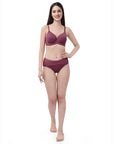 SOIE Woman - High Rise Full Coverage Panty with Mesh Detailing - -for Women