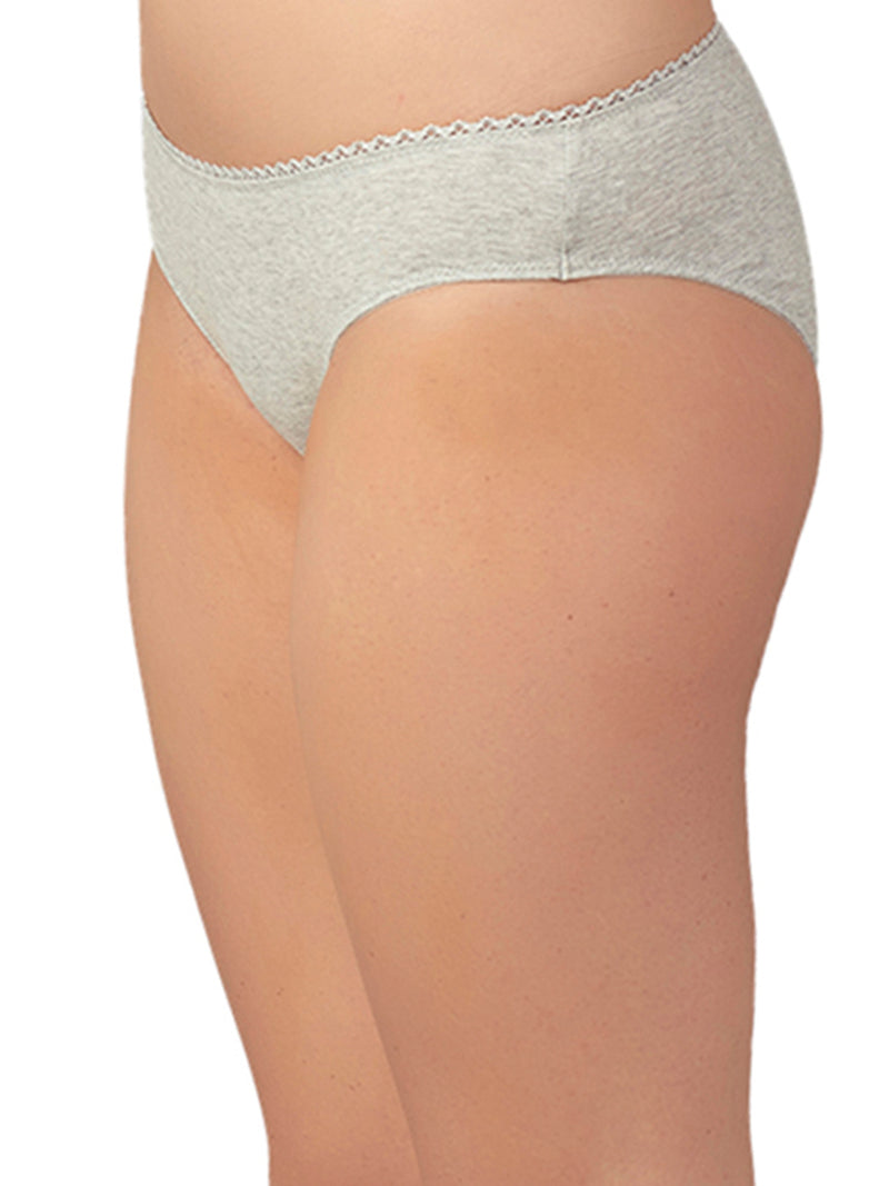 Solid Cotton Spandex Bikini Style panty-CP-1314