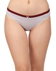 SOIE Woman - Mid Rise Medium Coverage Solid and Printed Cotton Stretch Brief Panty (Pack of 3) - Panty -for Women