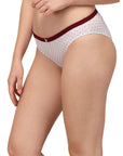 SOIE Woman - Mid Rise Medium Coverage Solid and Printed Cotton Stretch Brief Panty (Pack of 3) - Panty -for Women