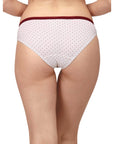 SOIE Woman - Mid Rise Medium Coverage Solid and Printed Cotton Stretch Brief Panty (Pack of 3) - Panty -for Women
