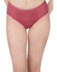 SOIE Woman - High Waist Full Coverage Mesh Panelled Brief - Panty -for Women