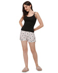 Cotton Spandex Camisole with Lace Detailing