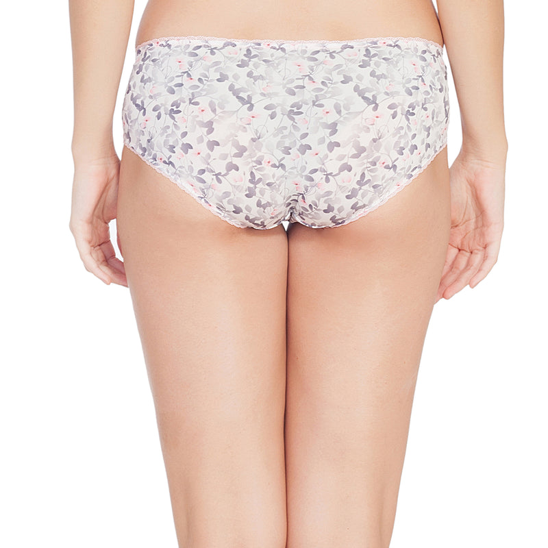 Classic Women's Printed Lace Brief Panty - FP-1512