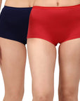 SOIE Woman - High Rise Full Coverage Cotton Spandex Boyshorts (Pack of 2) - Panty -for Women