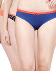 SOIE Woman - Mid Rise Medium Coverage Solid and Printed Cotton Stretch Brief Panty (Pack of 3) - Panty -for Women