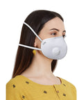 SOIE Woman - Two Way Respirator - 8 Layer Reusable SN 99 Protection Head Loops Freedom Mask - Pack of 3 - -for Women