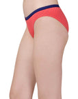 SOIE Woman - Mid Rise Medium Coverage Solid and Printed Cotton Stretch Brief Panty (Pack of 3) - Panty -for Women