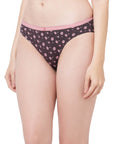 SOIE Woman - Mid Rise Medium Coverage Solid and Printed Cotton Stretch Brief Panty (Pack of 3) - Panty -for Women