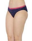 SOIE Woman - Mid Rise Medium Coverage Solid and Printed Cotton Stretch Brief Panty (Pack of 3) - Panty -for Women