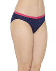SOIE Woman - Mid Rise Medium Coverage Solid and Printed Cotton Stretch Brief Panty (Pack of 3) - Panty -for Women